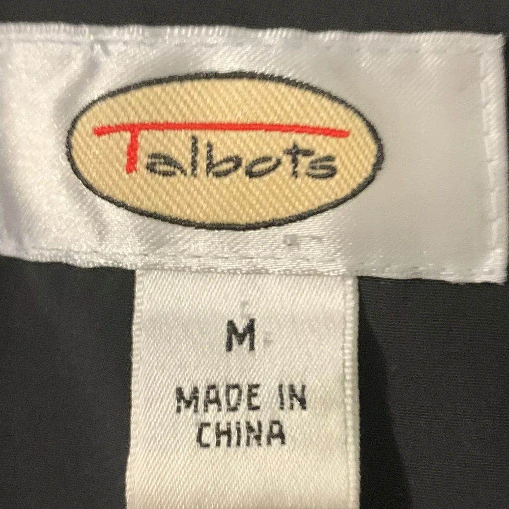 Talbots Quilted Double Breasted Button Front Vest with Lapels Pockets Insulted